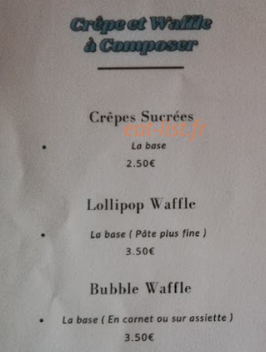 Crep' House — carte page 4