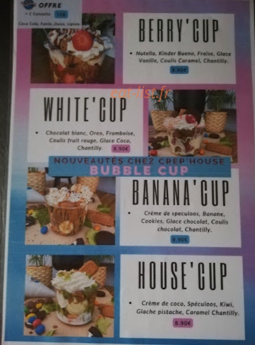 Crep' House — carte page 6