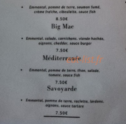 Crep' House — carte page 2