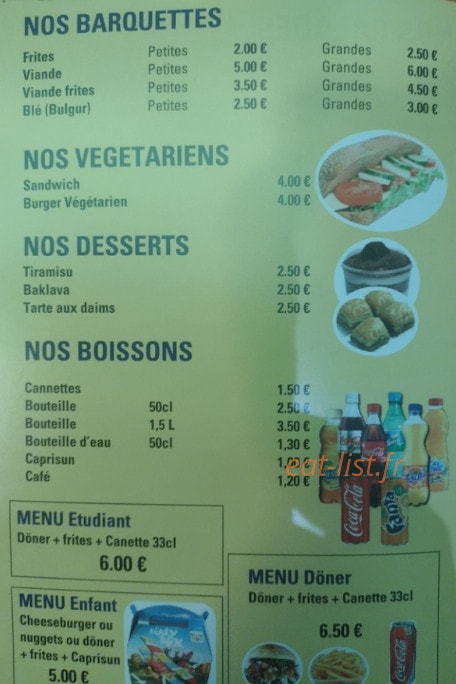 Istanbul Kebab — carte page 4