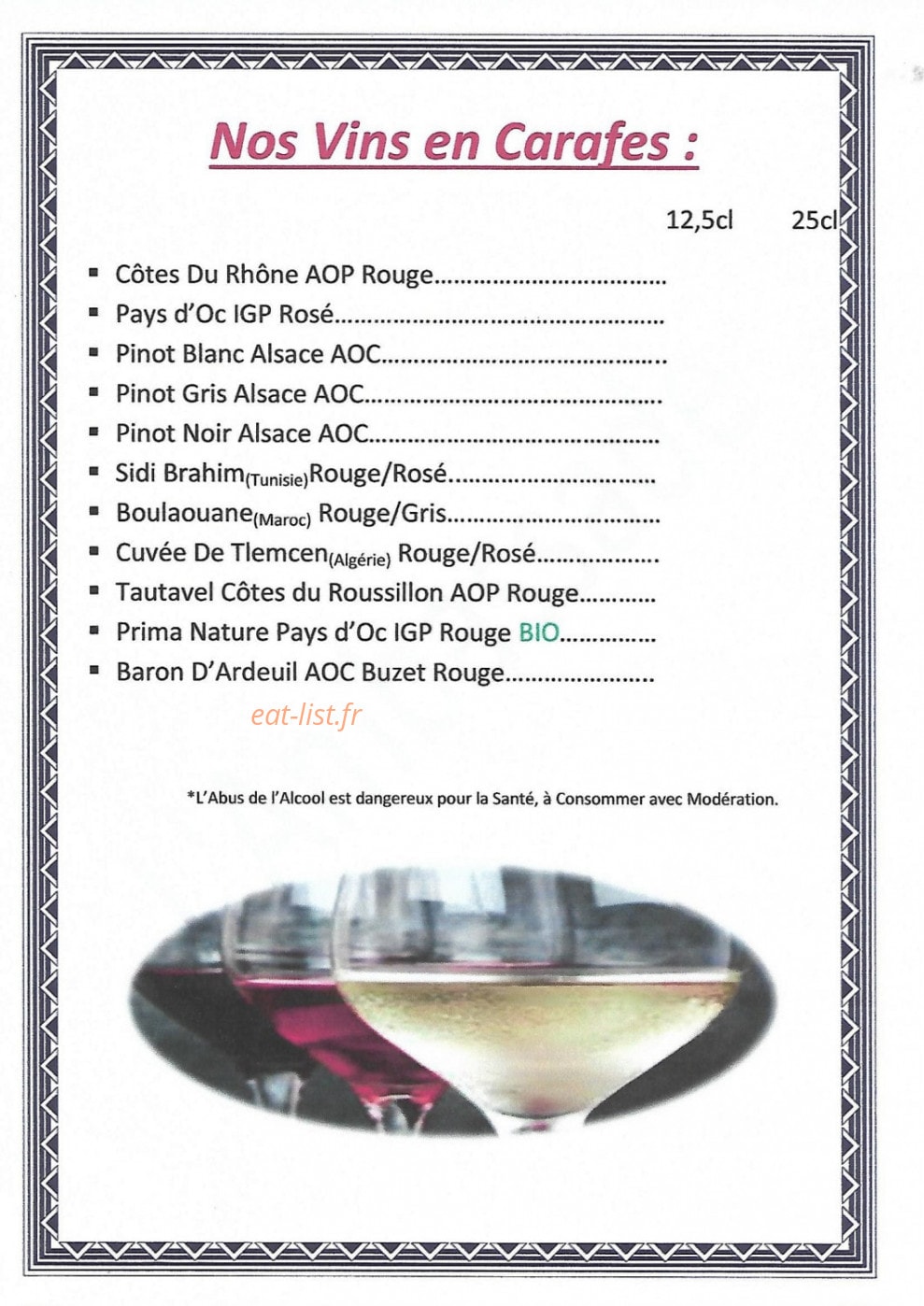 L'Ambassade — carte page 9