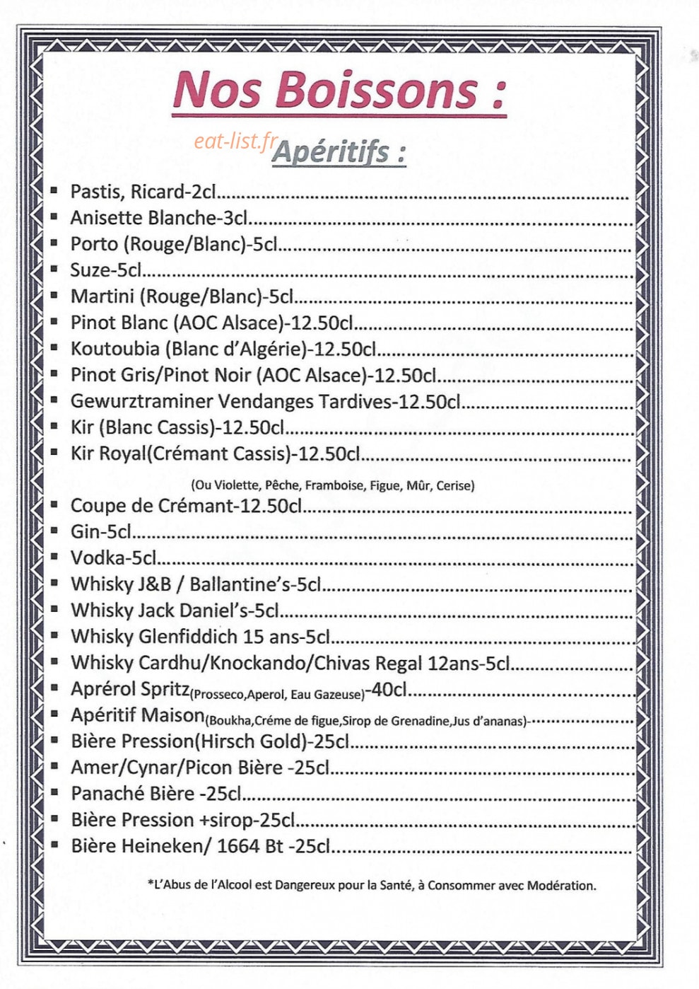L'Ambassade — carte page 1