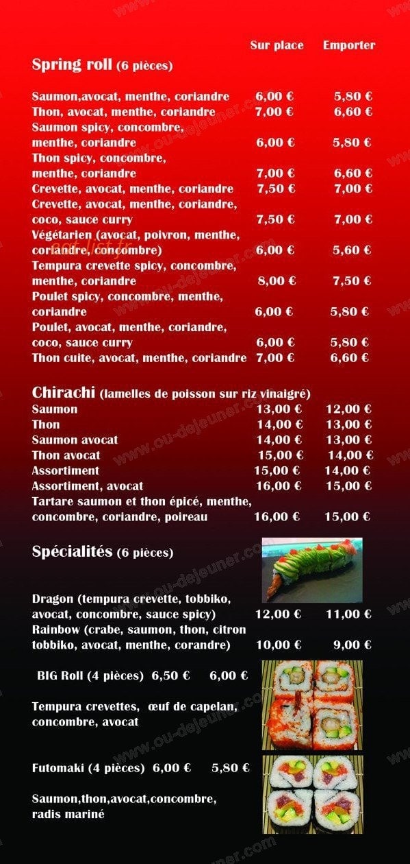 L'île au Sushi — carte page 4