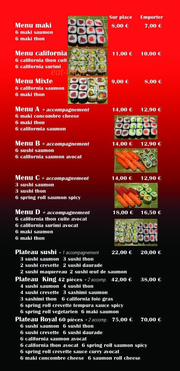 L'île au Sushi — carte page 6