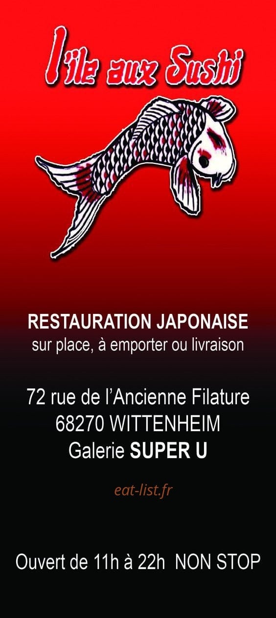 L'île au Sushi — carte page 1