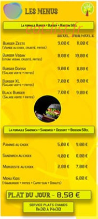 Le Zeste — carte page 2
