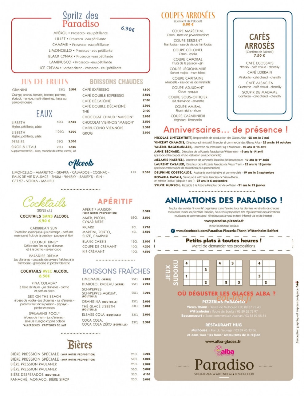 Paradiso — carte page 6