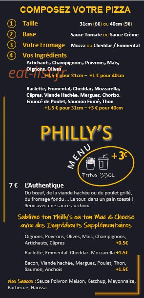 Philly's — carte page 3