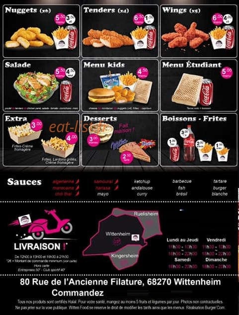 Witten food — carte page 4