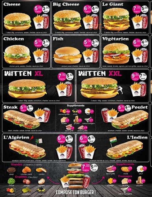 Witten food — carte page 2