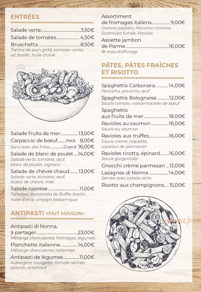 Chez Pascal — carte page 3