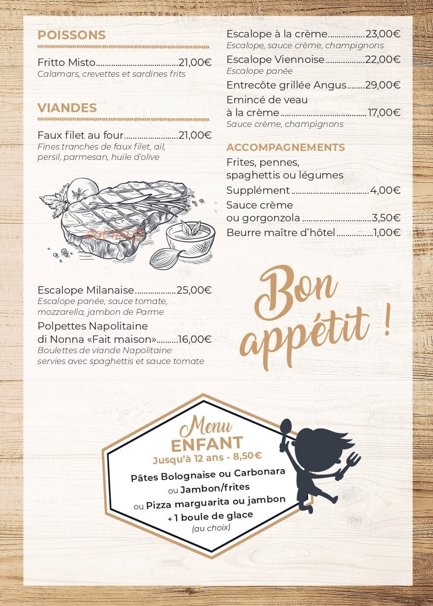 Chez Pascal — carte page 4