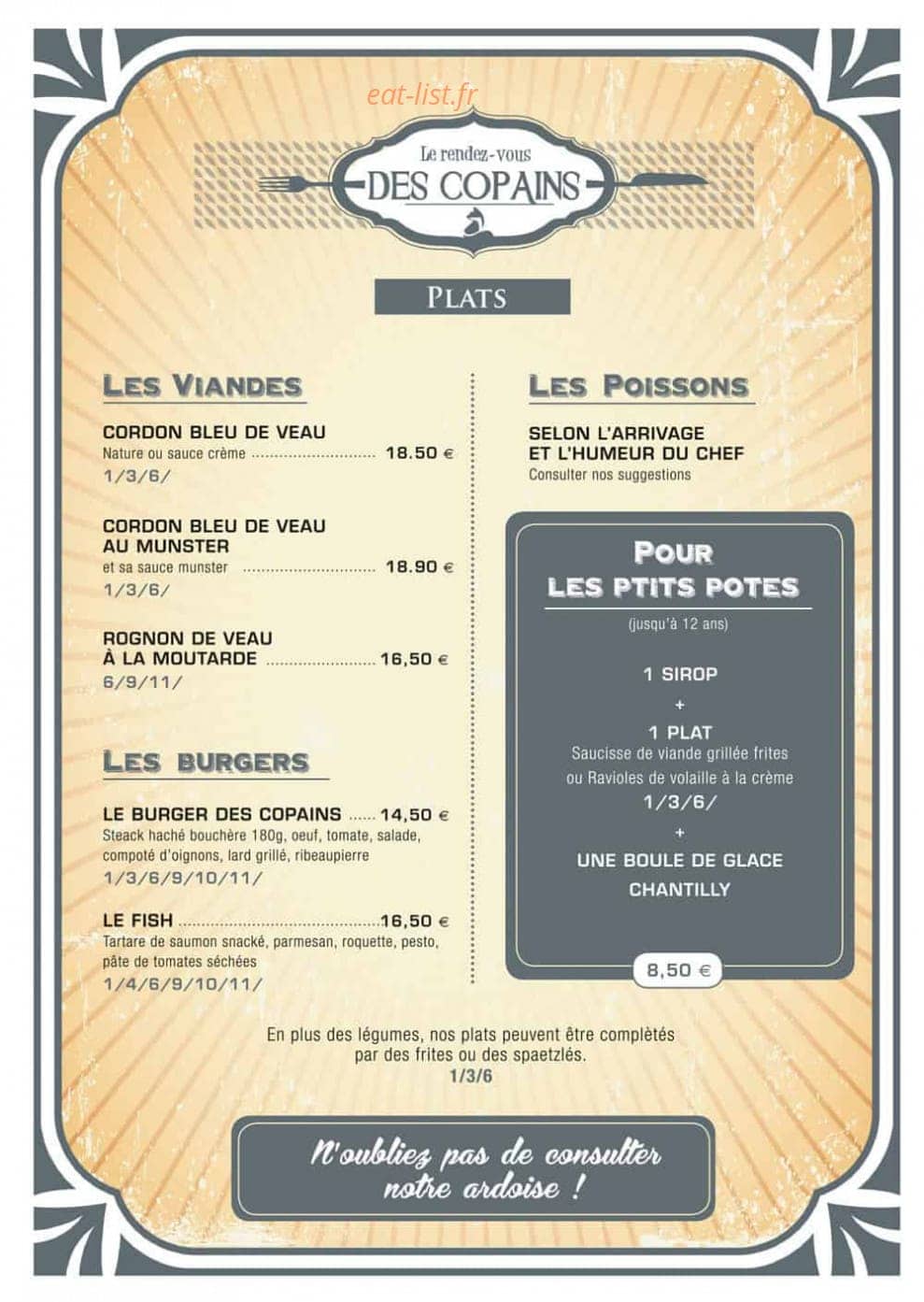 Le rendez-vous des copains — carte page 2