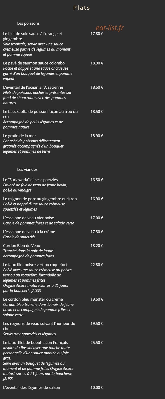 Au Trou Du Cru — carte page 2