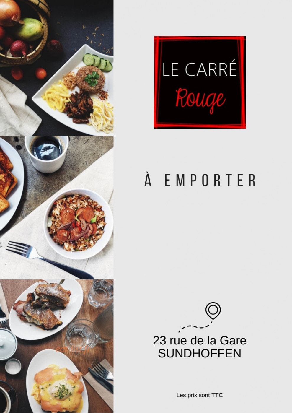 Le Carré Rouge — carte page 1