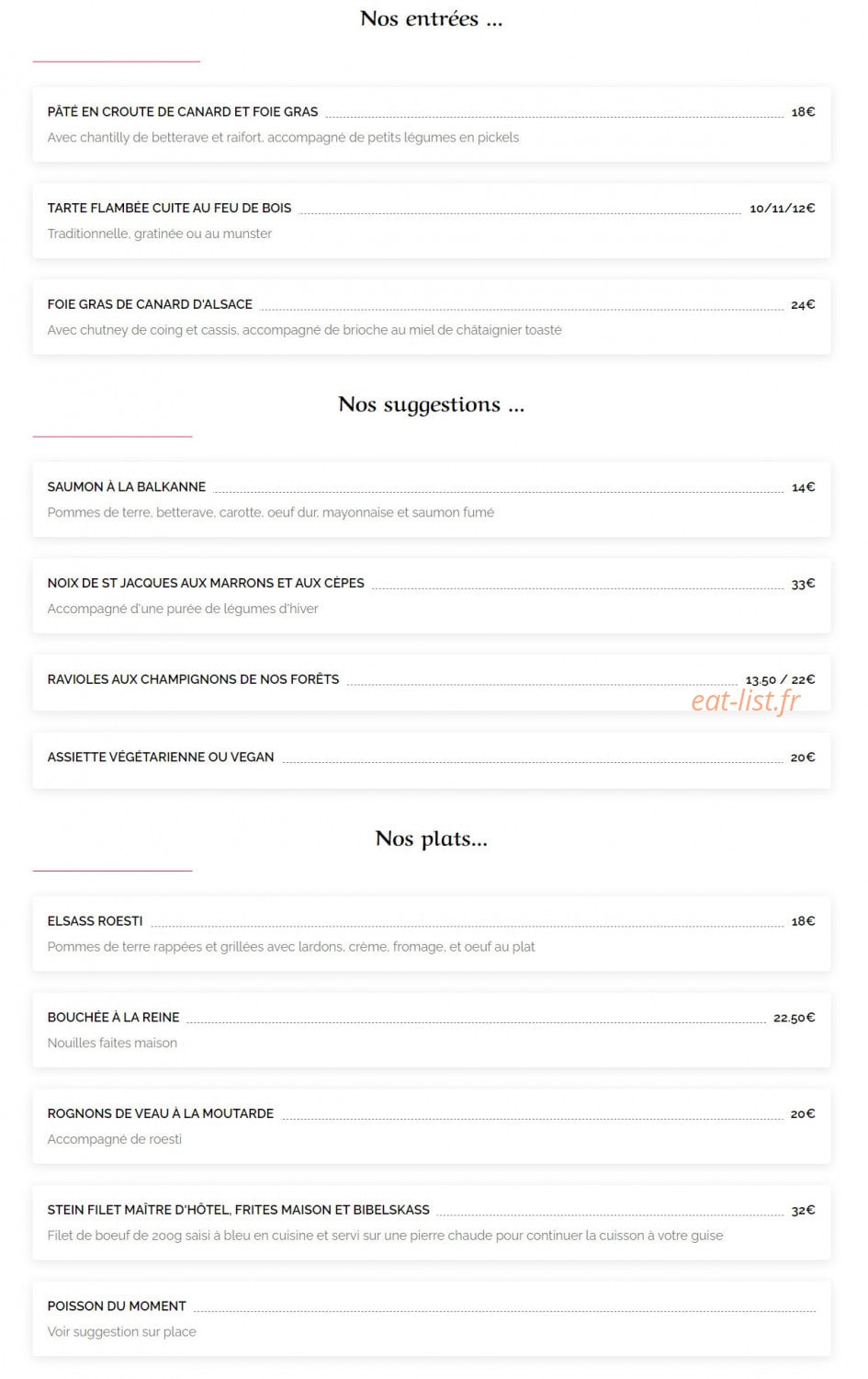 La Framboiseraie — carte page 1