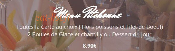 Carte et menu de La Vieille Fonderie à Masevaux-Niederbruck — menu pitchoune