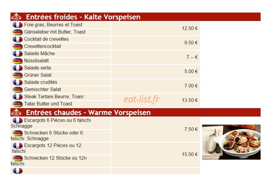 Au Tilleul — carte page 3