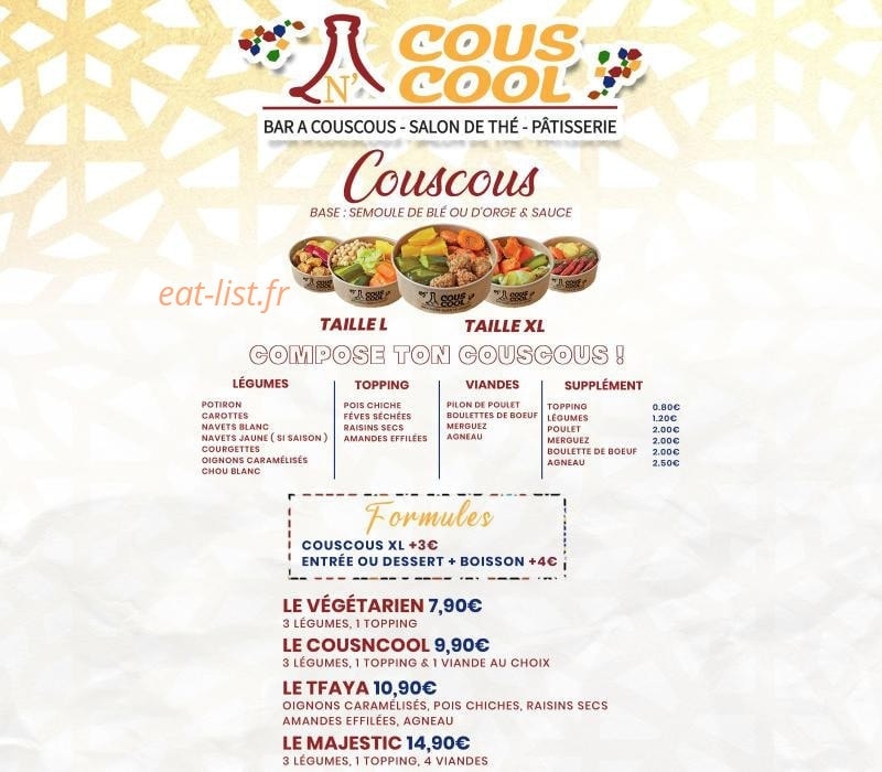 Cous N Cool — carte page 2