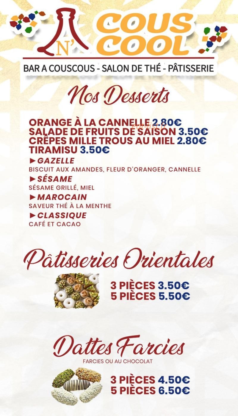 Cous N Cool — carte page 5