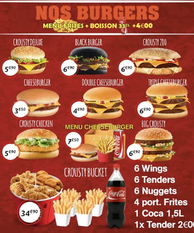 Crousty'show — carte page 2