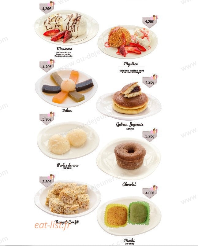 Fuji Sushi — carte page 18