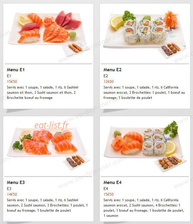 Fuji Sushi — carte page 7