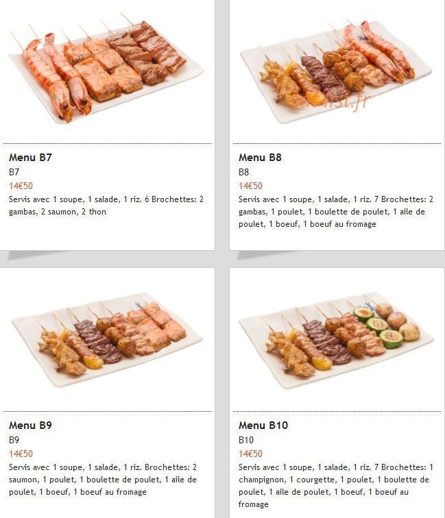Fuji Sushi — carte page 6