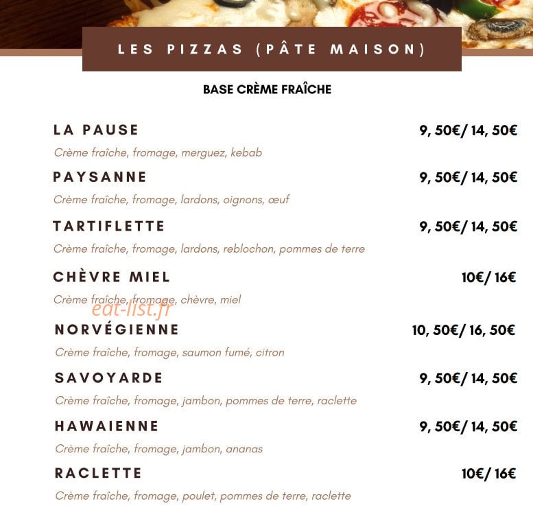 La Pause — carte page 10