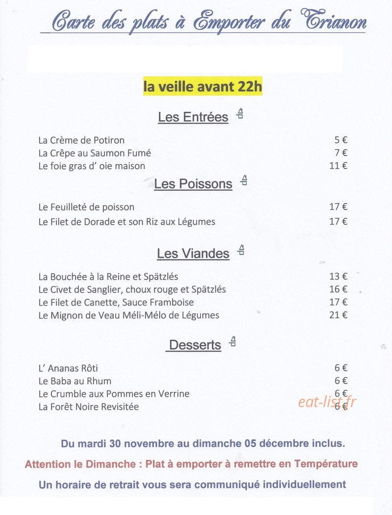 Le Trianon — carte page 4