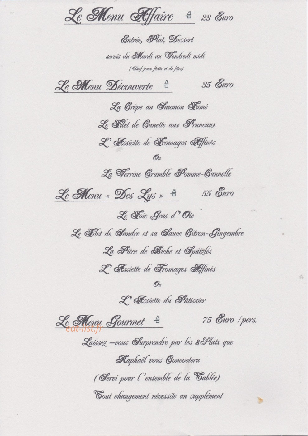 Le Trianon — carte page 3