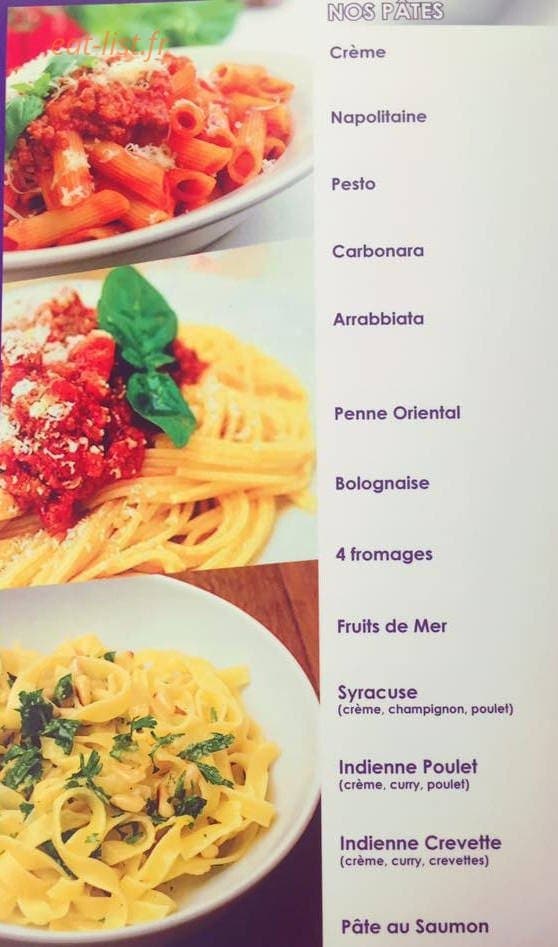 Lila Resto — carte page 3