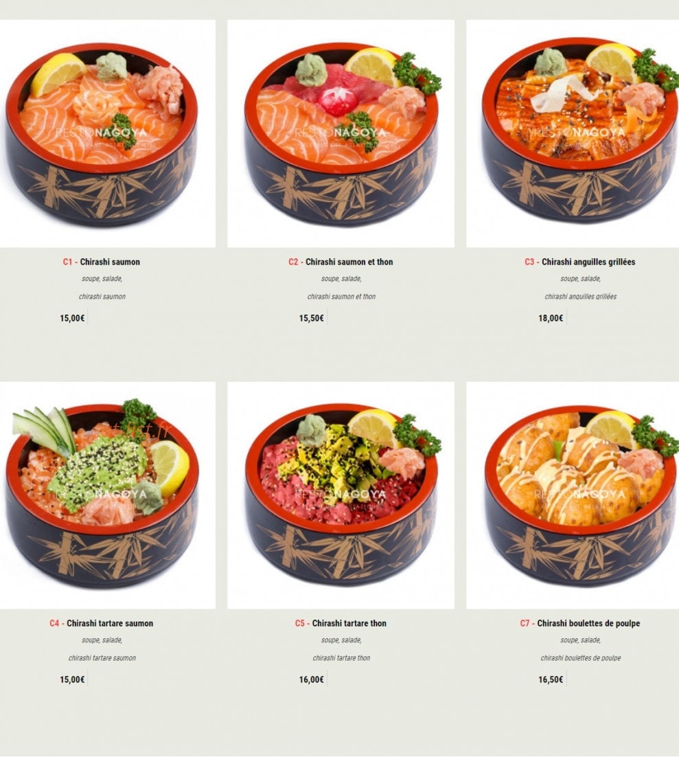 Nagoya Sushi — carte page 6