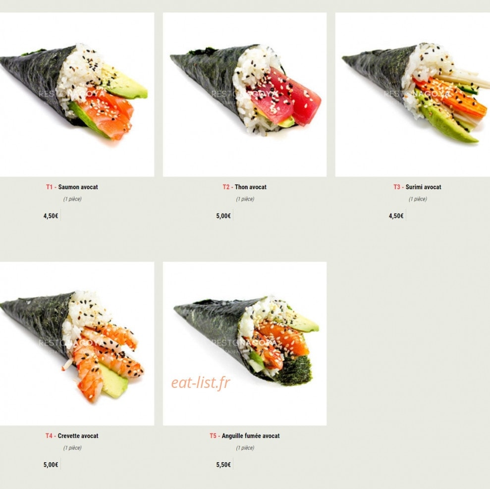 Nagoya Sushi — carte page 12