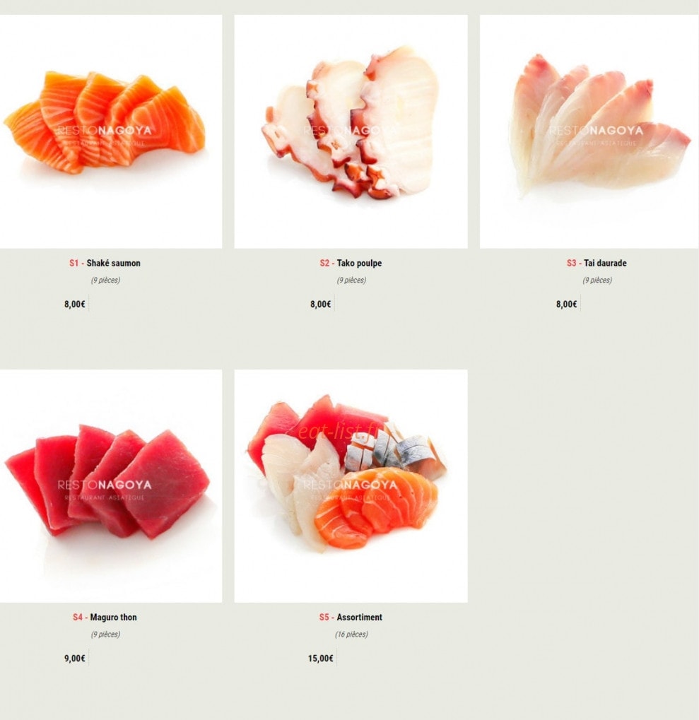 Nagoya Sushi — carte page 21
