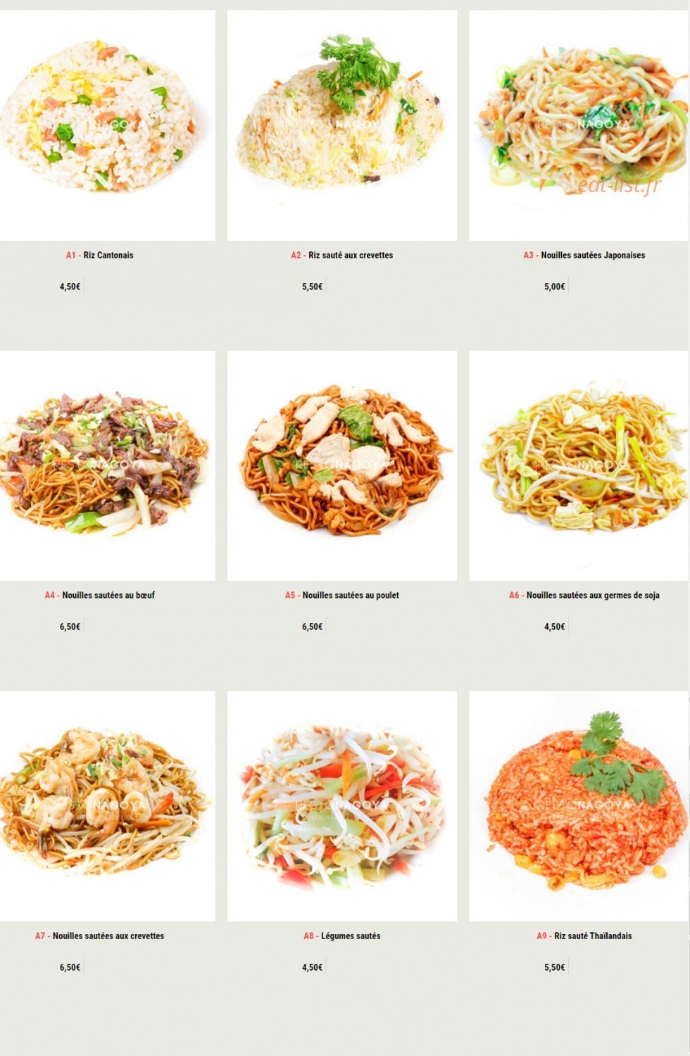 Nagoya Sushi — carte page 24