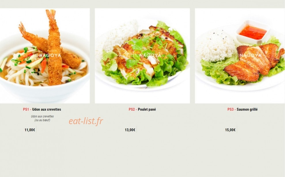 Nagoya Sushi — carte page 31