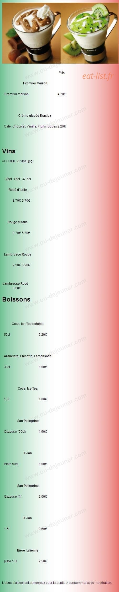 Pizzasole — carte page 3