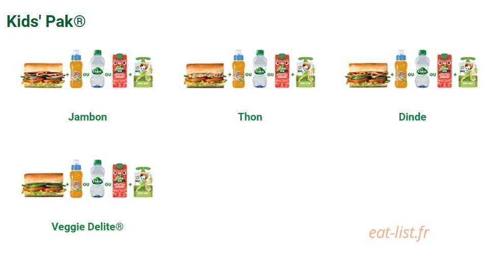 Subway — carte page 4