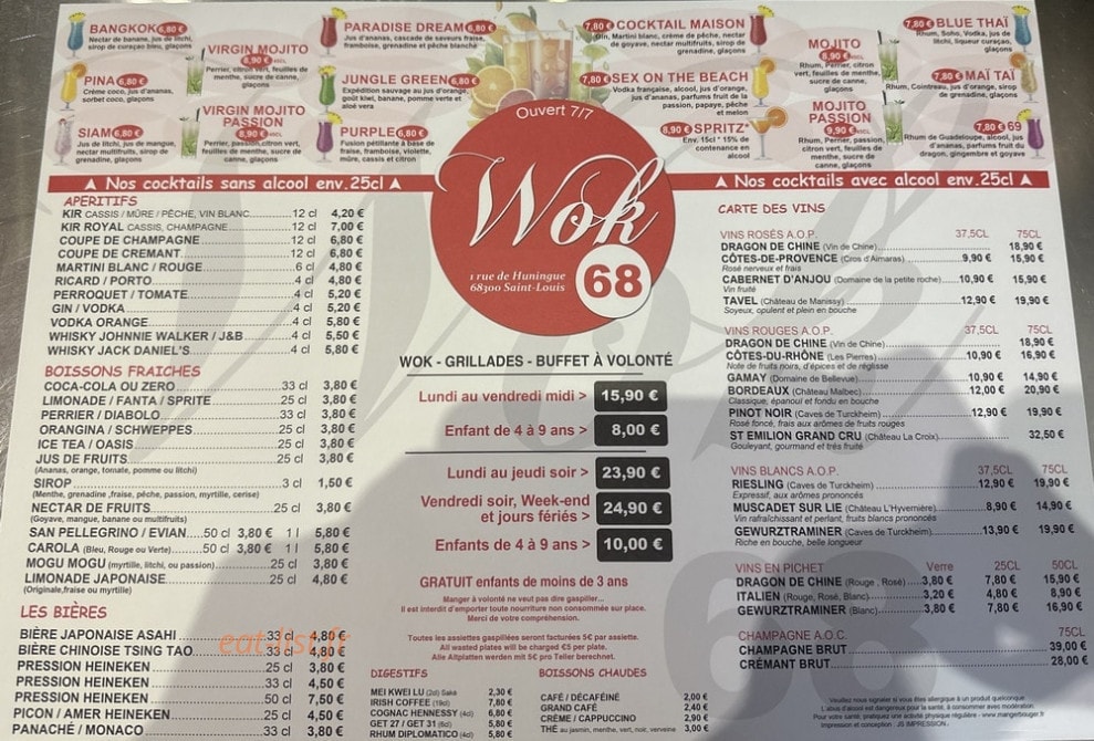 Wok 68 — carte page 1
