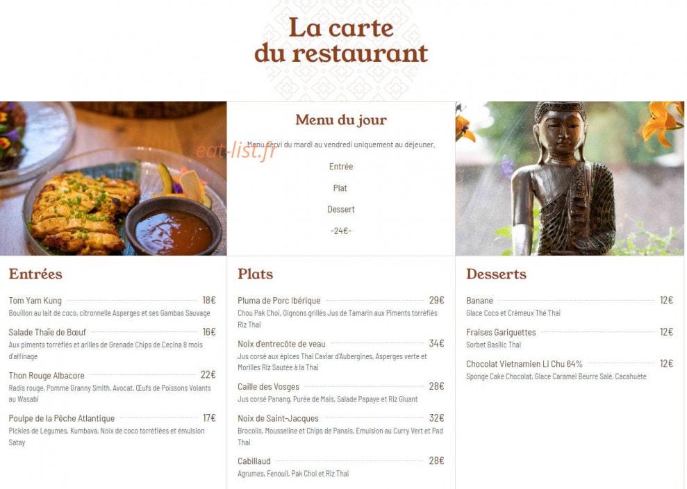 Yam — carte page 1