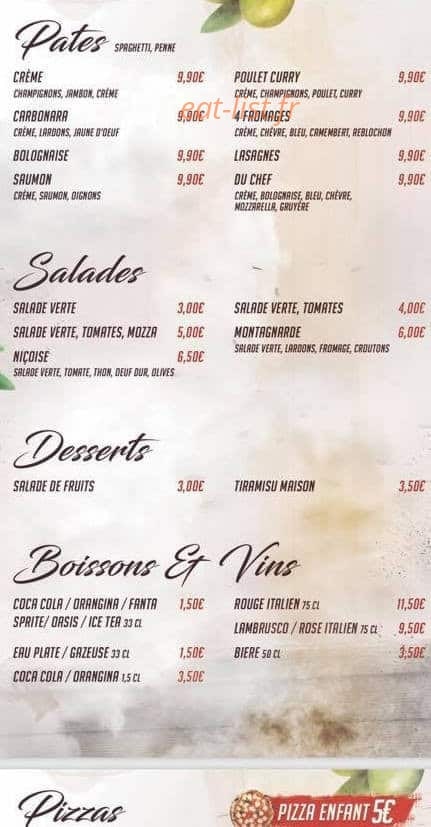 Presto pizza — carte page 4