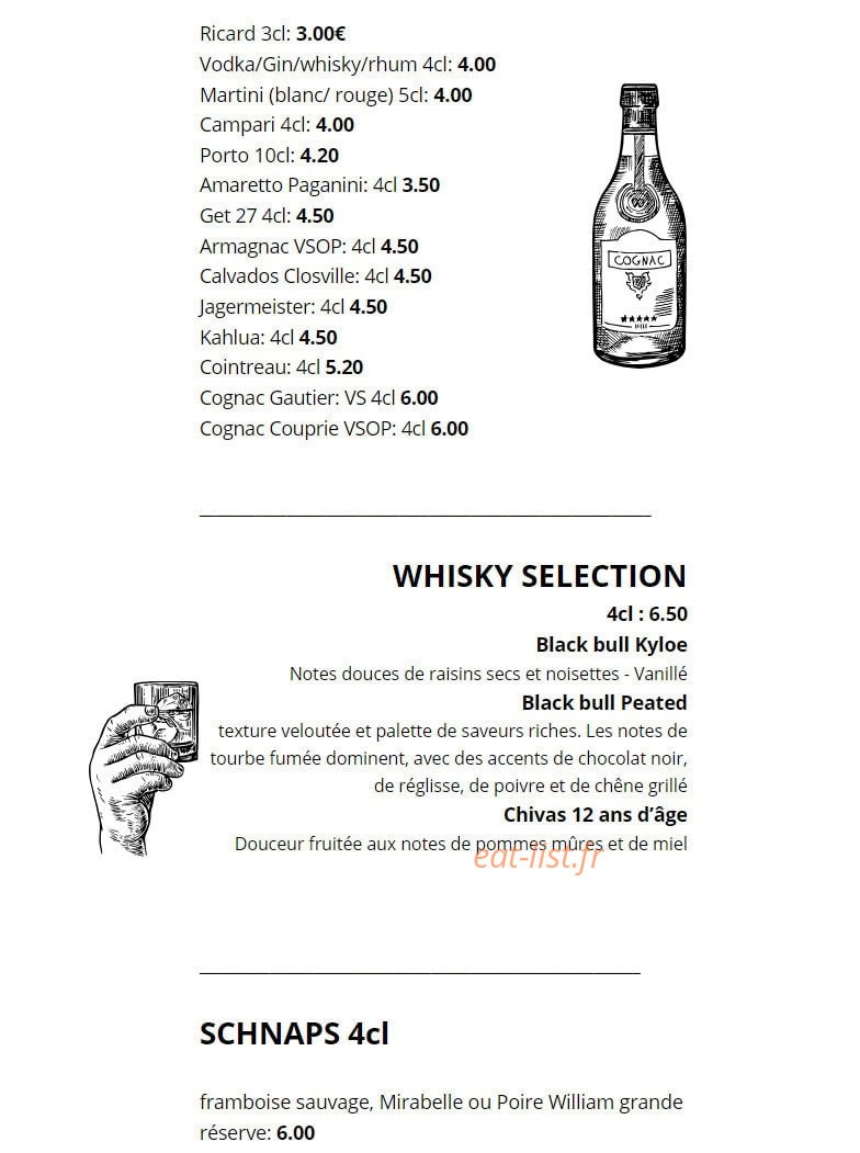 Le Bistro du Hérisson — carte page 7