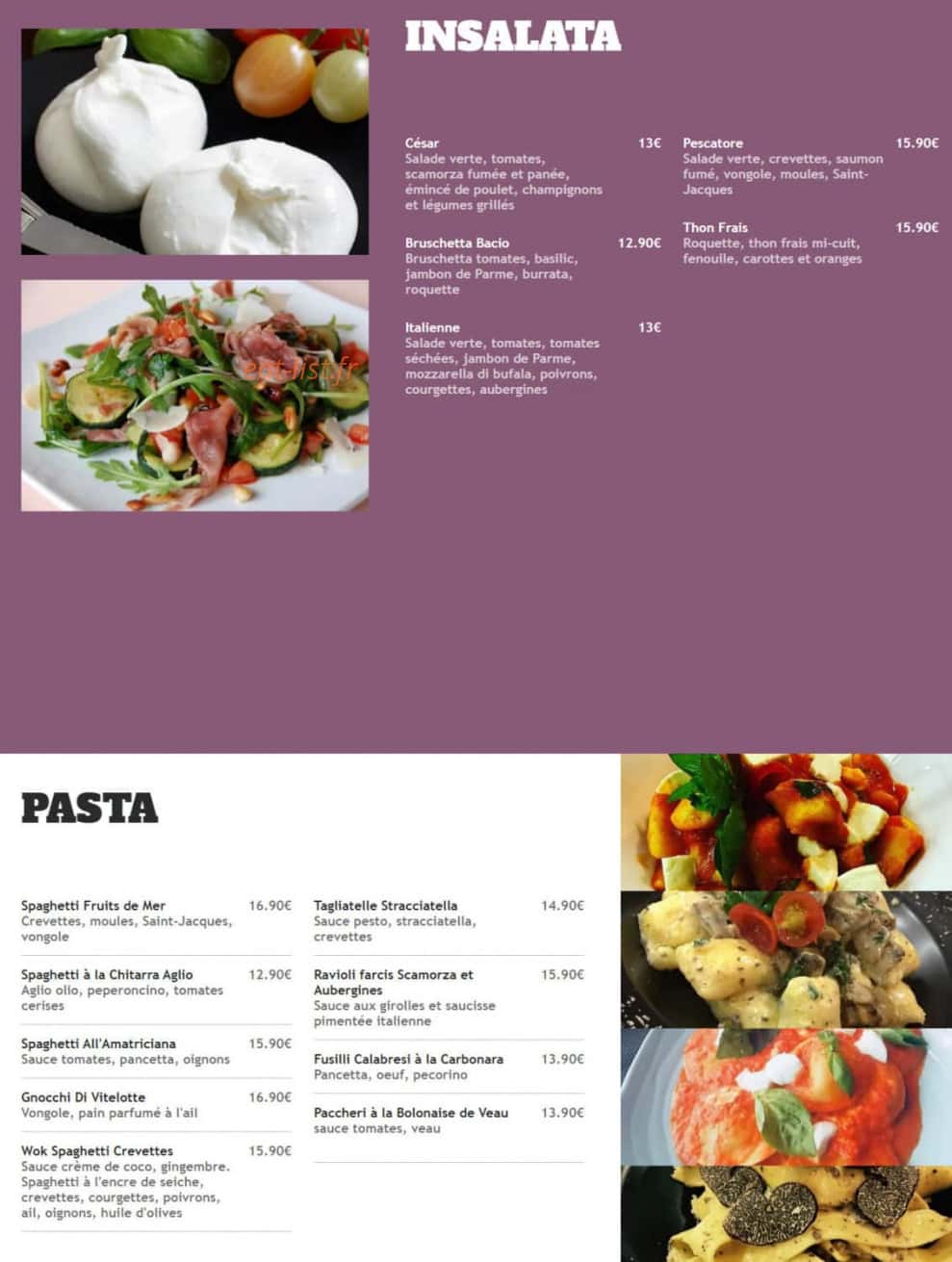 Bacio — carte page 3