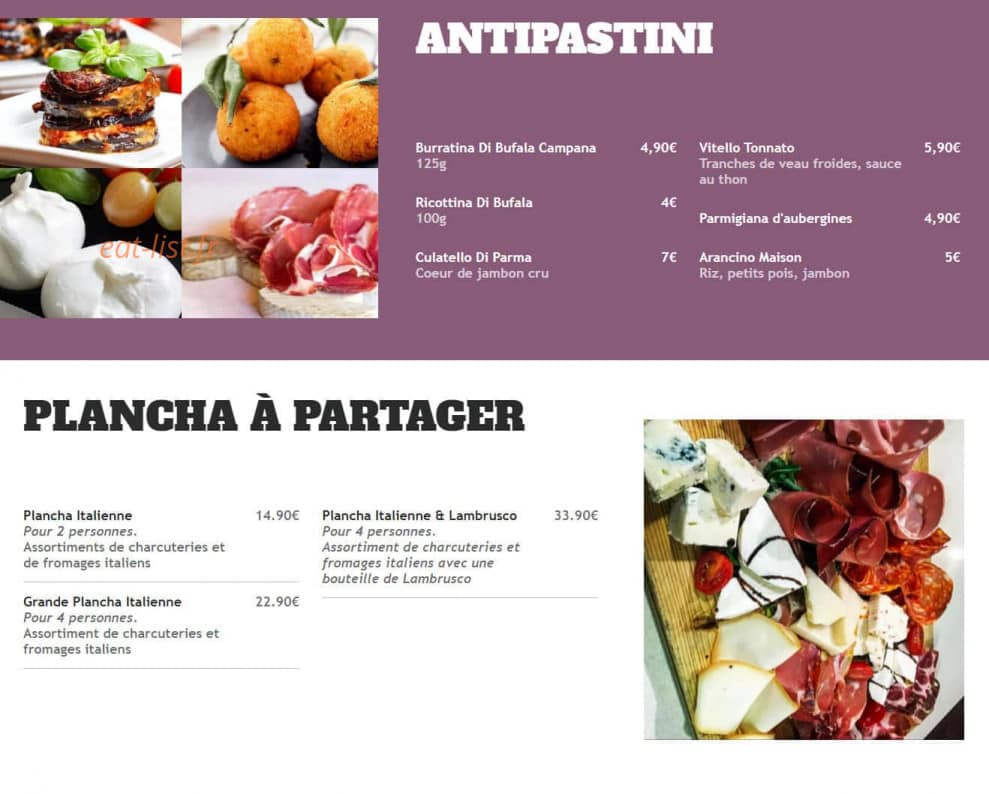 Bacio — carte page 2