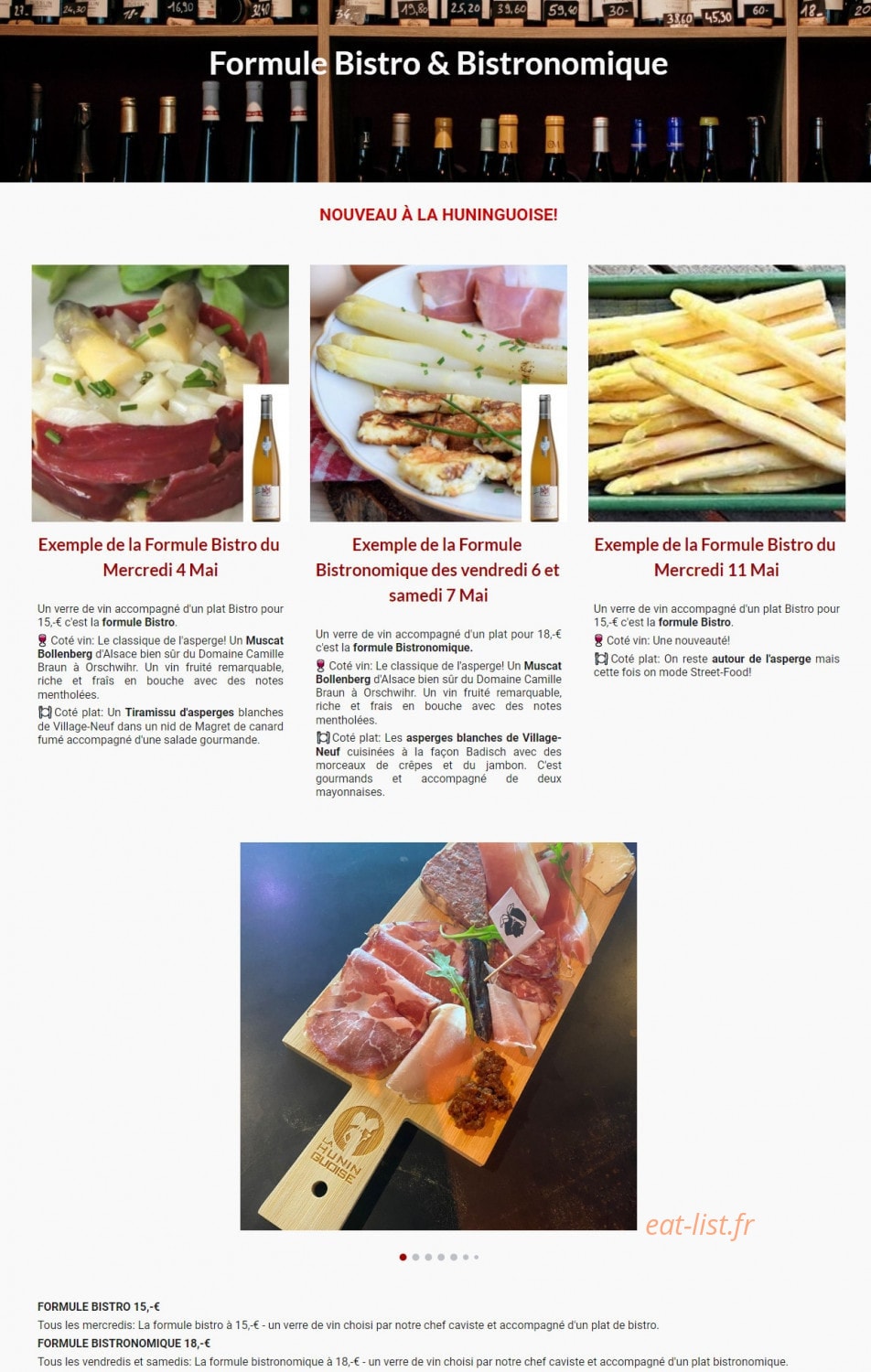 La Huninguoise — carte page 1