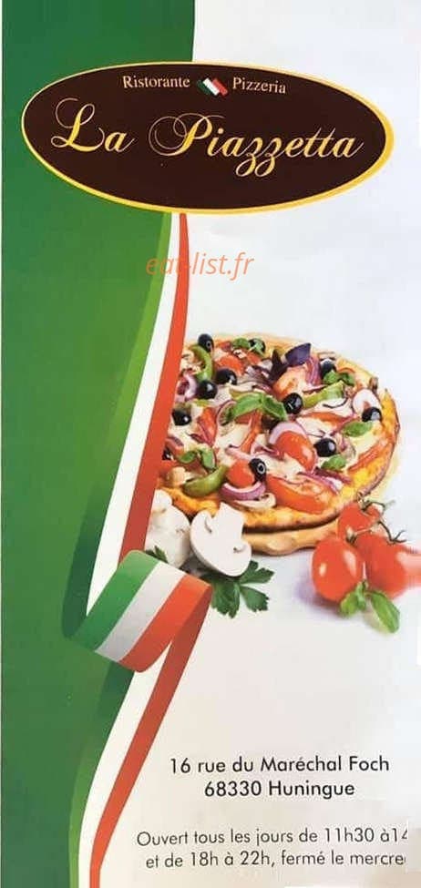 La Piazzetta — carte page 1