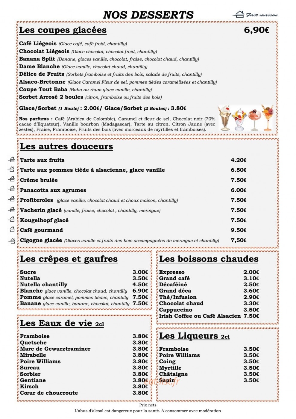 Le Relais — carte page 7