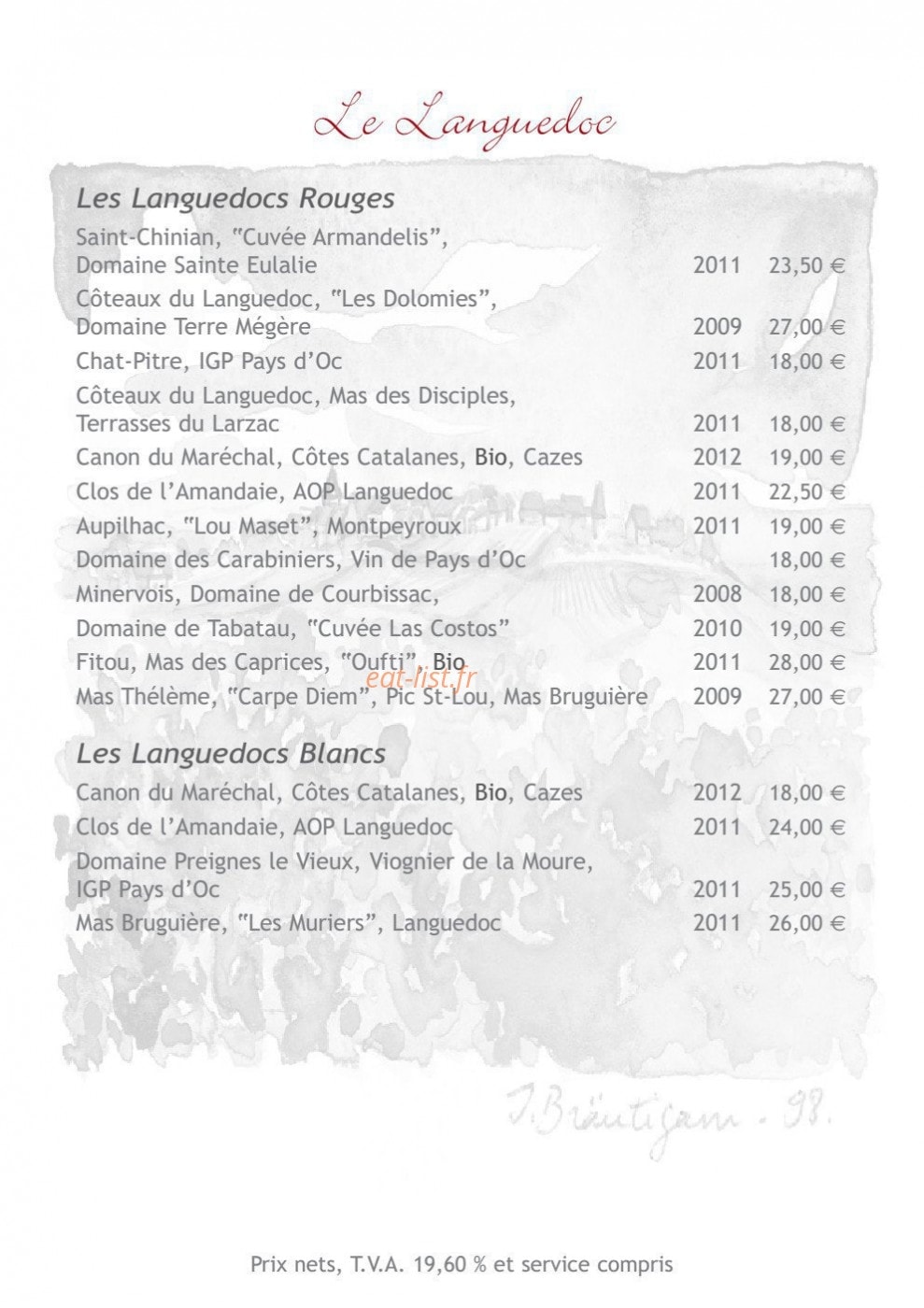 Auberge du Froehn — carte page 7