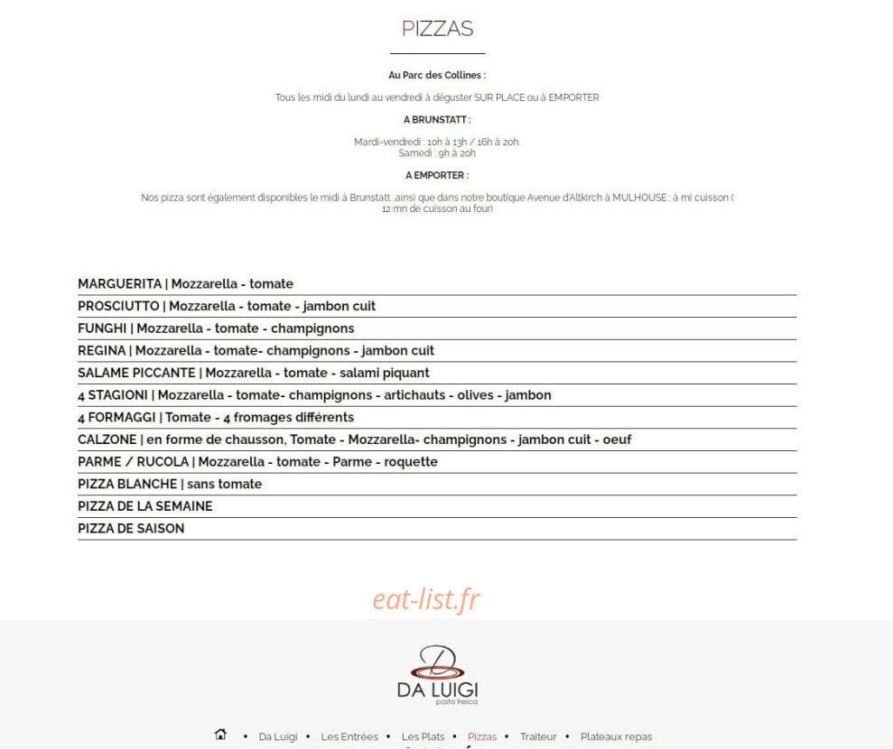 Da Luigi — carte page 3